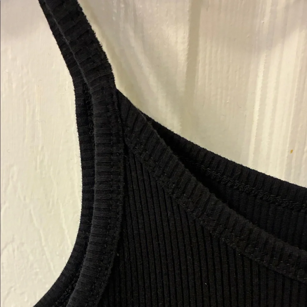 Cotton On Black and Green Ribbed Tank Top - Picture 3 of 9